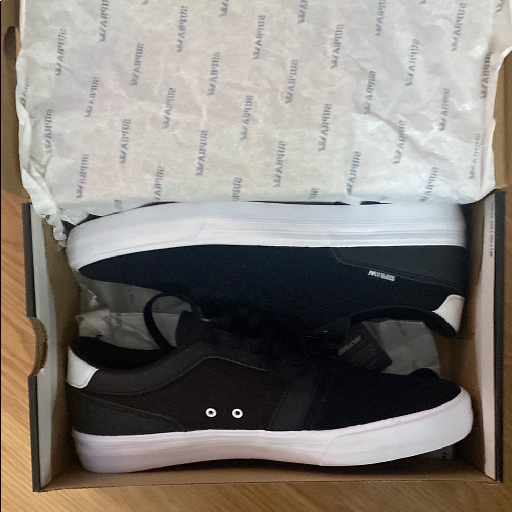 Supra Lizard Black and White Men's Sneakers